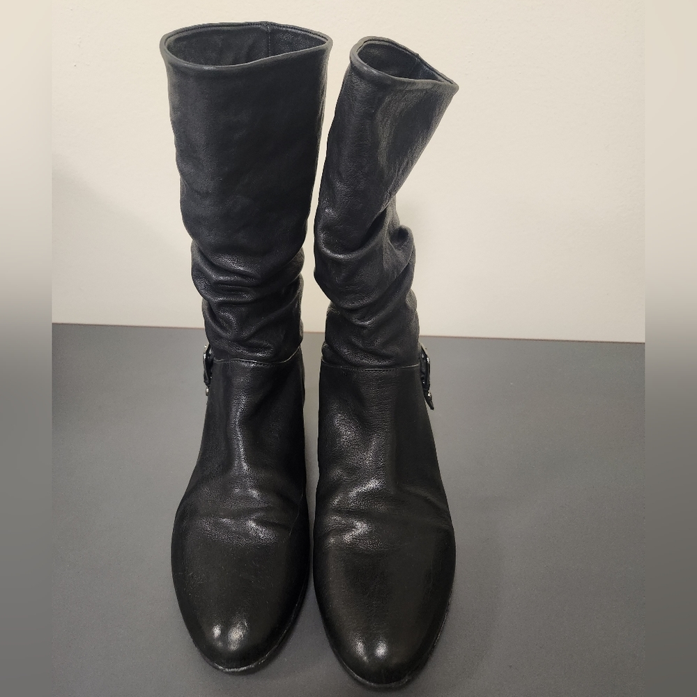 Stuart Weitzman Black Heeled Boots